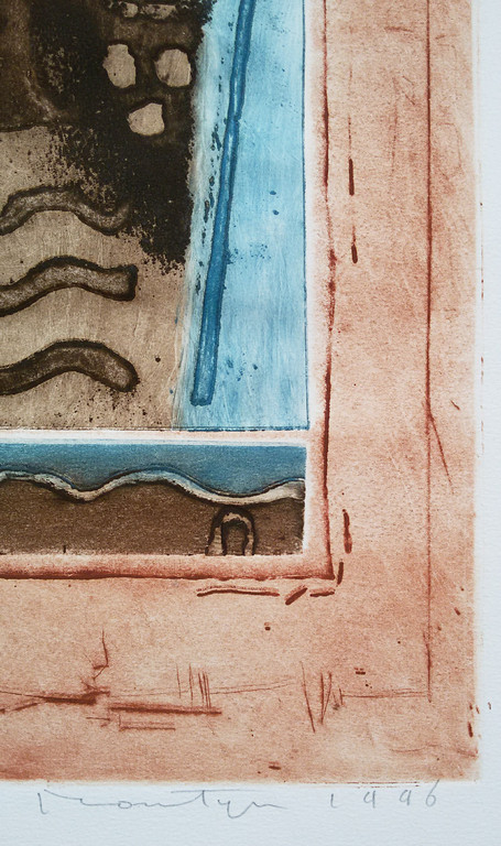 Jan Montyn - Source bleu du Mekong, aquatint ets kopen? Bied vanaf 150!