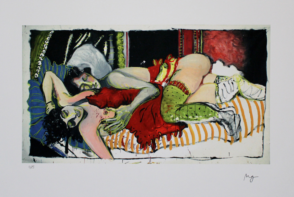 Maria Gimenez. -Twee Vrouwen- Mooie glicee op katoenpapier. Gesigneerd. 2016. kopen? Bied vanaf 67!