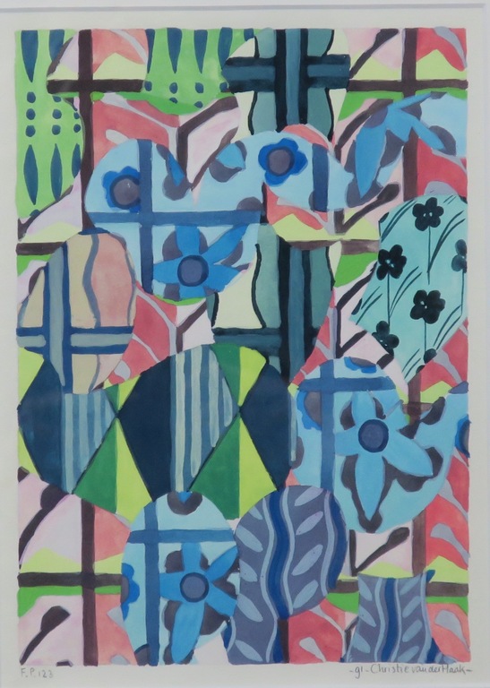 Christie van der Haak: Gouache, F.P.123 - Ingelijst kopen? Bied vanaf 40!