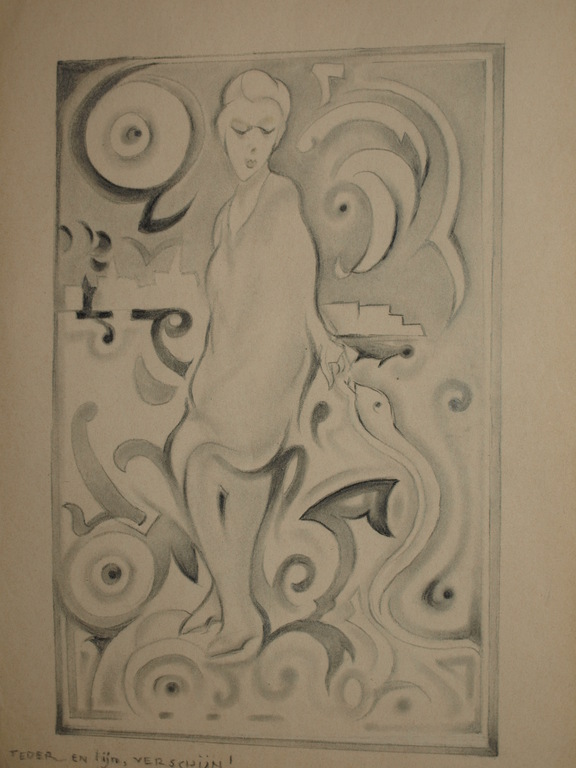 KAREL VAN SEBEN (1893-1988)–Tekening–Teder en lijn, verschijn!–Gesigneerd-1958  kopen? Bied vanaf 10!