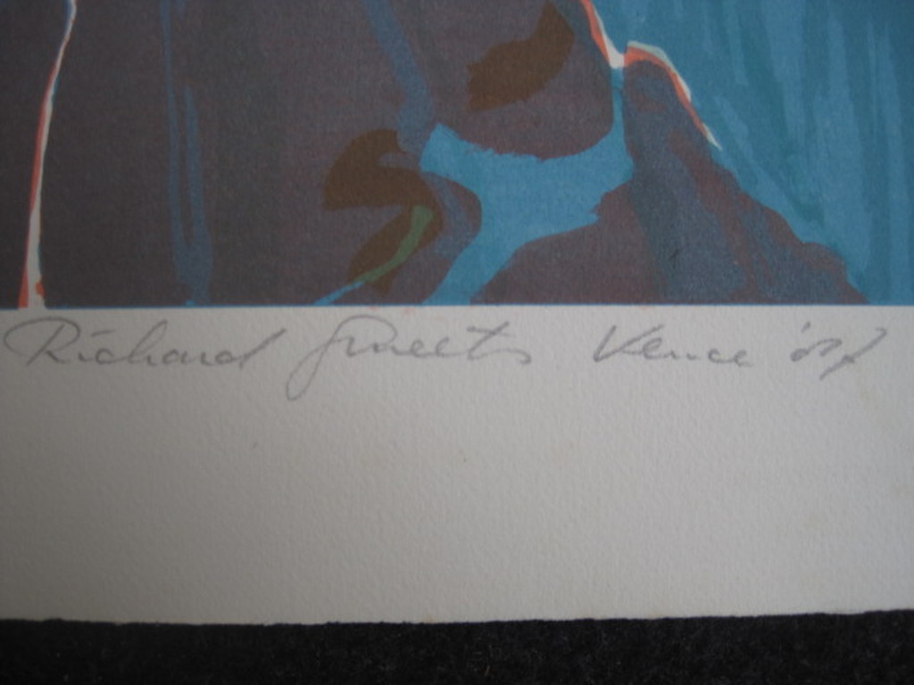 Grote 1987 abstract figuratieve gesigneerde Litho "I" Richard Smeets (1955) kopen? Bied vanaf 1!