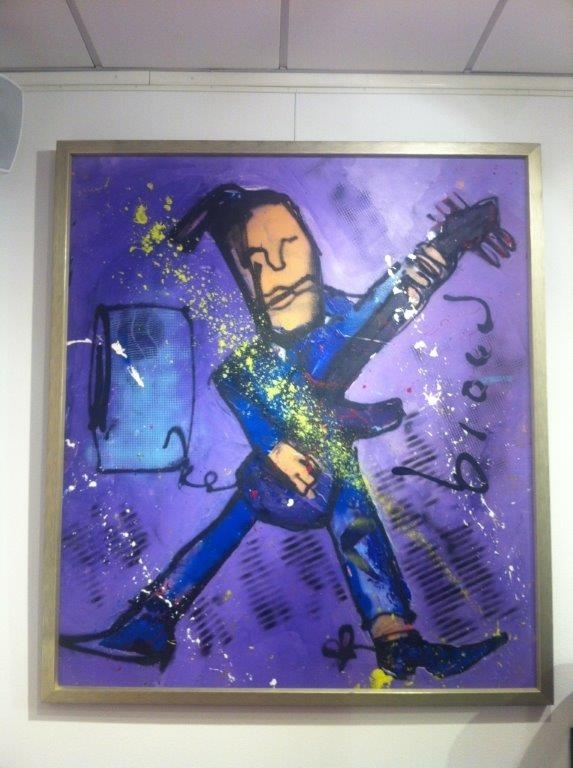 Herman Brood - Like Elvis - Met certificaat - gemengde technieken op doek  kopen? Bied vanaf 500!