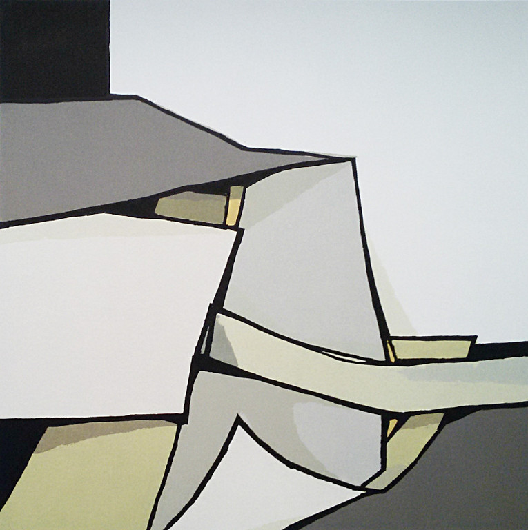 Fon Klement - Involuté, hoogdruk boardsnede (ingelijst, zeer groot) kopen? Bied vanaf 250!