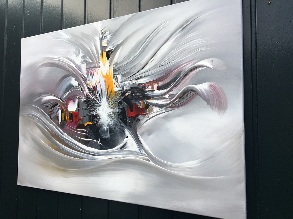 Gena - Abstract After midnight- Acrylverf op doek kopen? Bied vanaf 200!