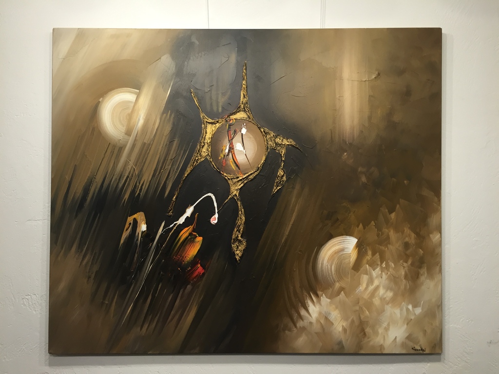 Gena Genadyj, gemengde technieken op doek kopen? Bied vanaf 1!