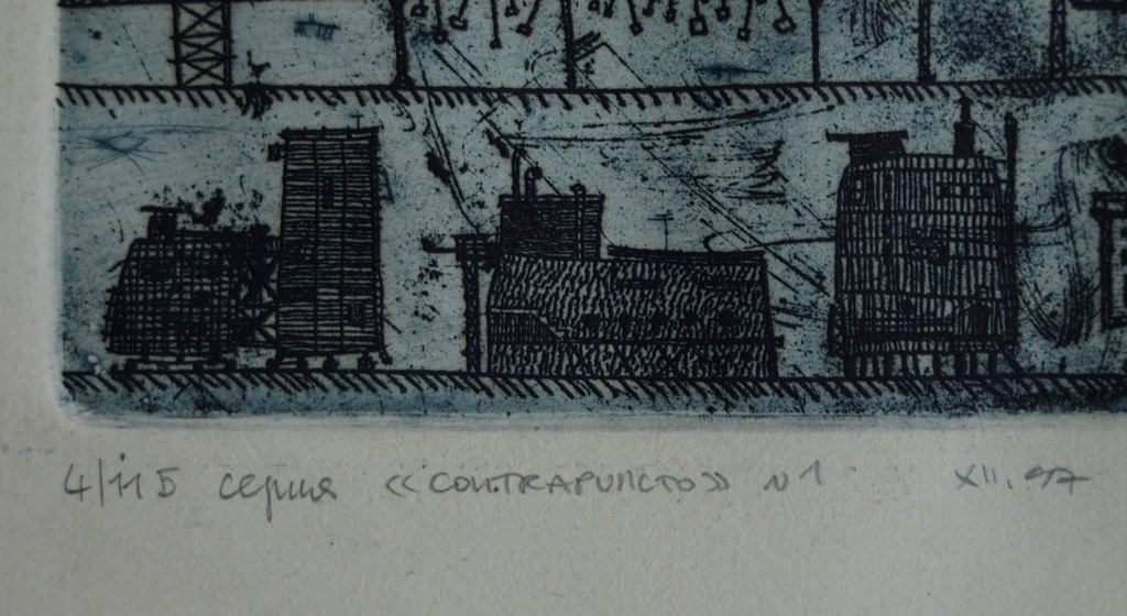 Onbekende kunstenaar : Ets – Contrapuncto no 1 – 1997  kopen? Bied vanaf 1!