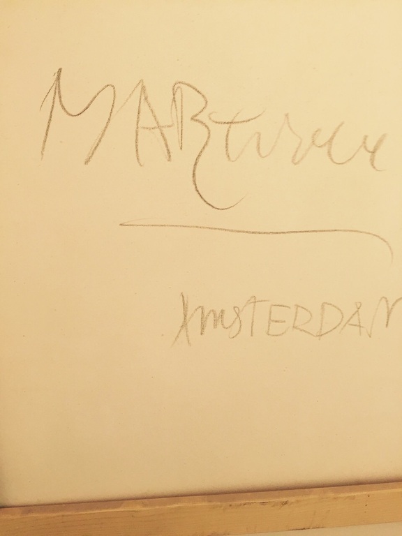 Anton Martineau - De dame moet bij komen - 150 x 150 cm -  kopen? Bied vanaf 500!