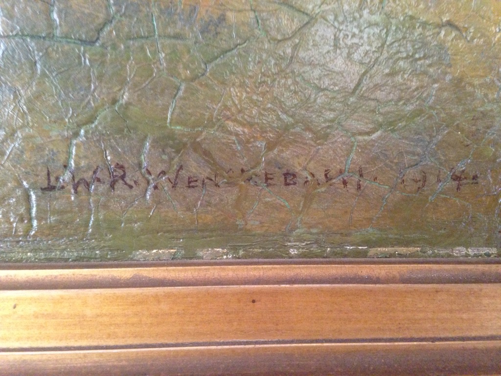 L.W.R. Wenkebach; landschap 1914 kopen? Bied vanaf 2250!