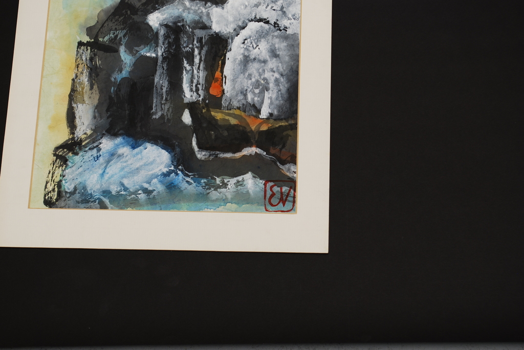 ERNST VIJLBRIEF (1934-2010) aquarel op rijstpapier kopen? Bied vanaf 1!