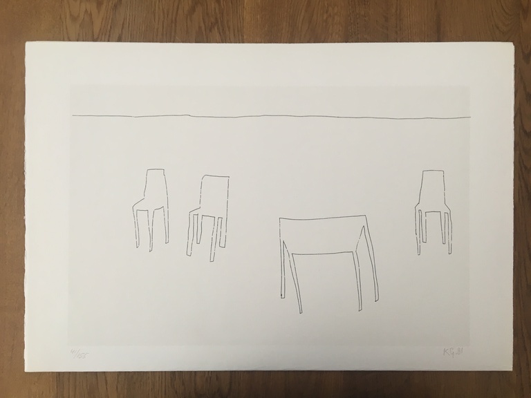 Klaas Gubbels, gesigneerde zeefdruk kopen? Bied vanaf 100!