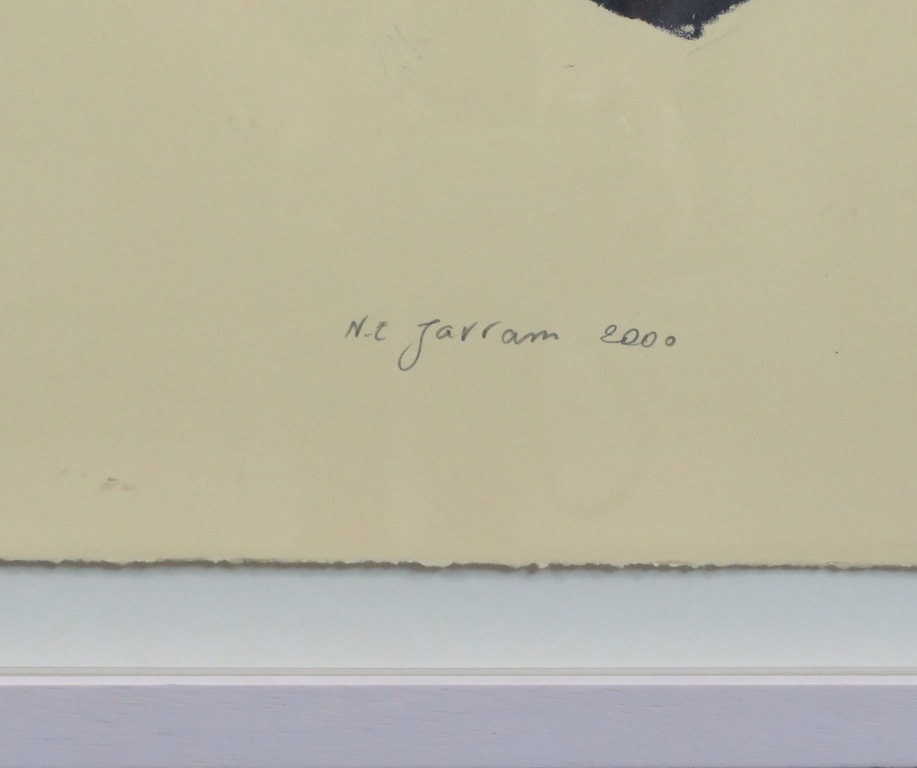 Nour -Edinne Jarram: Litho, Zonder titel - Ingelijst kopen? Bied vanaf 35!