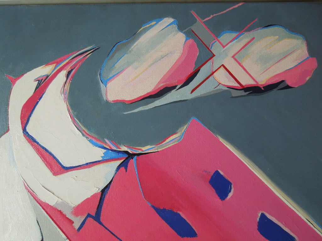 HANNEKE KRIJGSMAN - Birdscream - Acryl op doek  kopen? Bied vanaf 75!