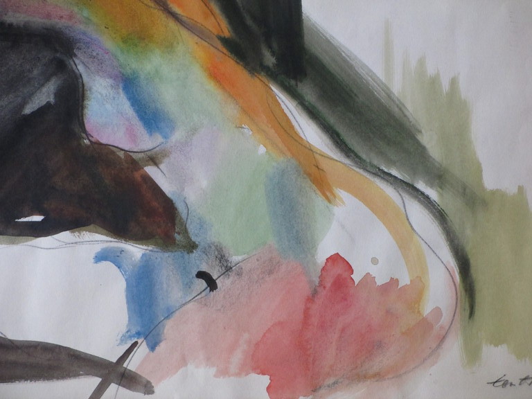 Bob ten Hoope, Zittende naakte vrouw, Gemengde techniek kopen? Bied vanaf 70!