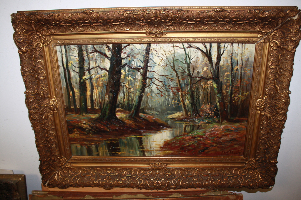 PIET BOUTER - BOSLANDSCHAP LANGS BRABANTS BEEKJE kopen? Bied vanaf 250!