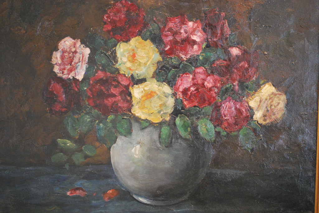 J.J.Doeser 1884-1970      Rozen in vaas verkocht voor € 180!