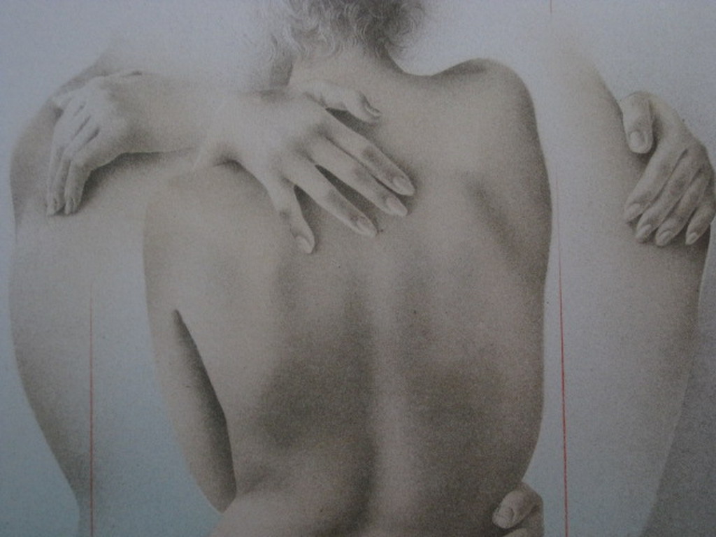  Karakteristiek Realisme van Poen de Wijs 1948-2014 gesign. Litho "la Modella"  verkocht voor € 55!