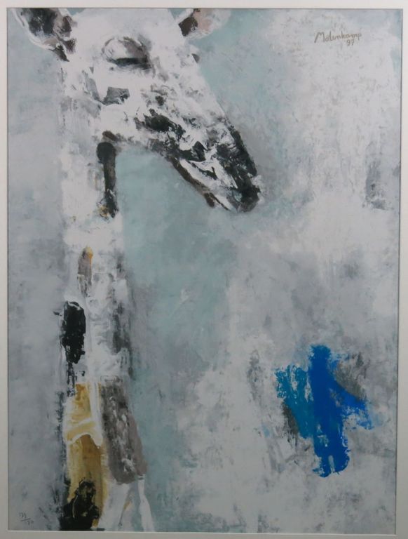 Nico Molenkamp: Zeefdruk, Giraffe (Groot) verkocht voor € 400!