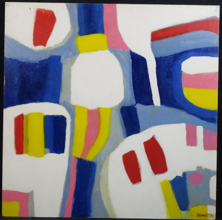 Annemiek Tjepkema: Acryl op board, Abstracte compositie I kopen? Bied vanaf 1!