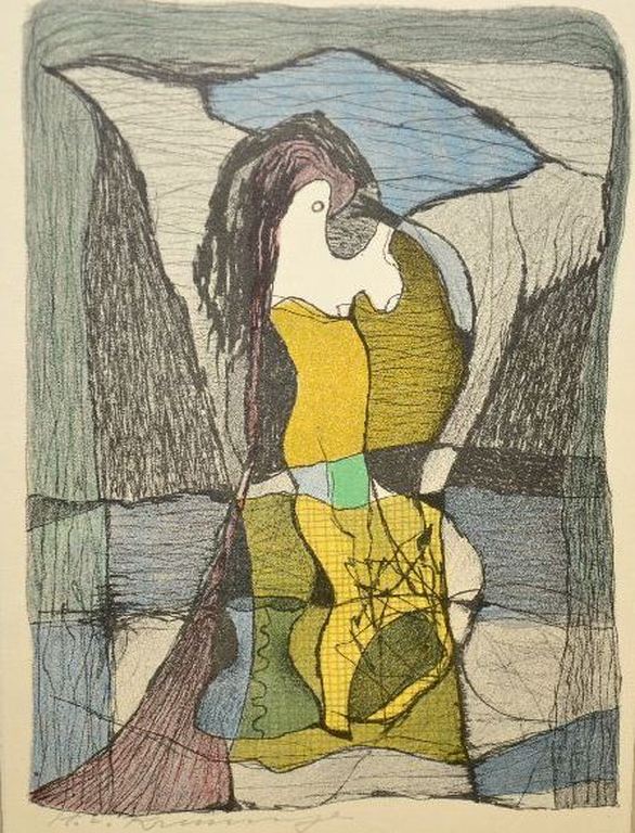 Harry van Kruiningen: kleurenlitho Halewijn verkocht voor € 35!