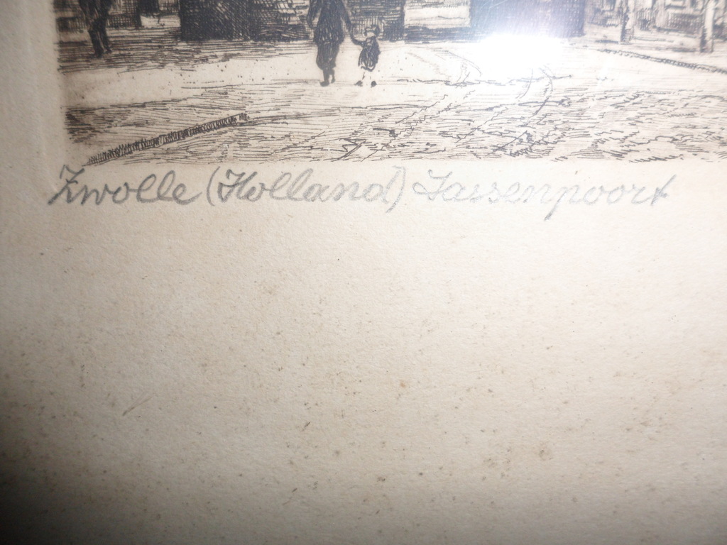 van de Velde vermoedelijke Henri 1896 tot 1969 ets Sassenpoort te Zwolle kopen? Bied vanaf 10!