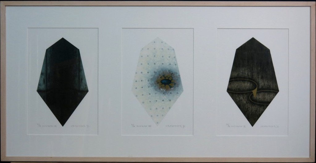 Bert Vredegoor: Zeefdruk, Miserere (Drieluik) - Ingelijst (Groot) kopen? Bied vanaf 150!