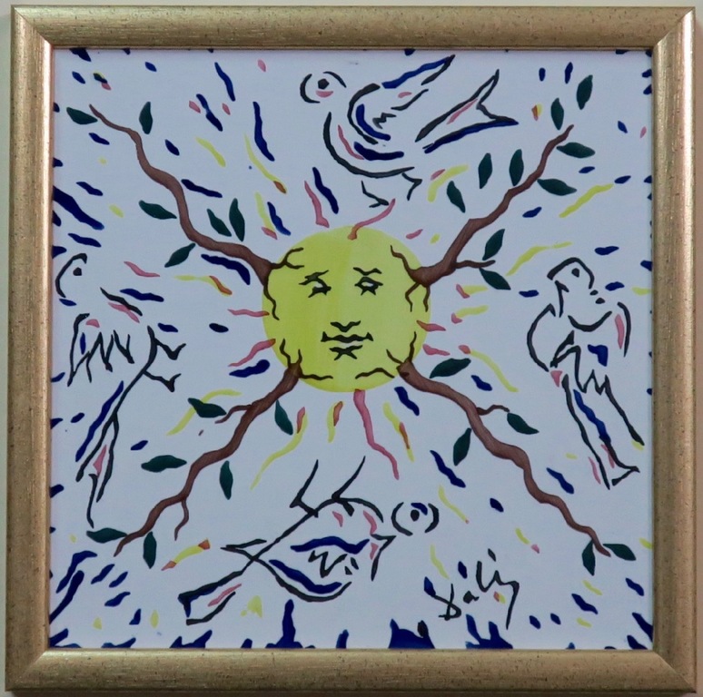 Aardewerk tegel met ontwerp van Salvador Dali, Le Soleil VegÃ©tal â�� Ingelijst kopen? Bied vanaf 100!