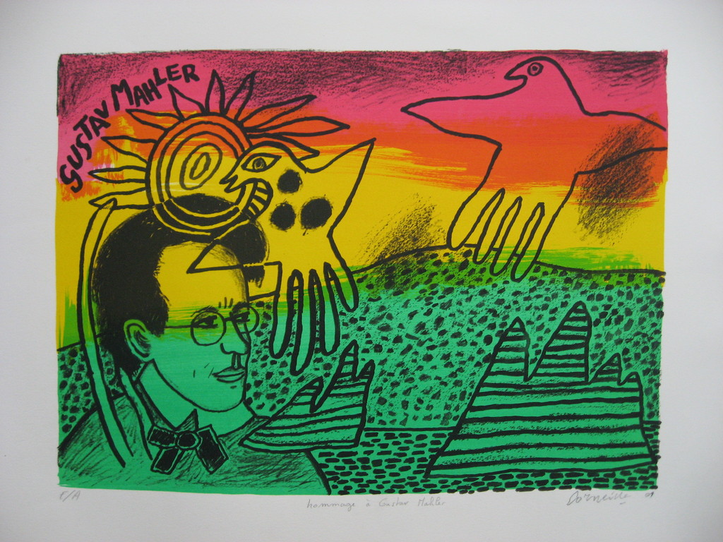 Corneille: zeefdruk - Hommage à Gustav Mahler - E.A. kopen? Bied vanaf 119!