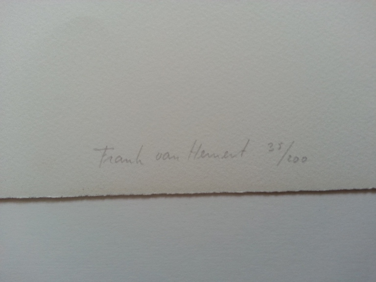 Frank van Hemert - Litho - Z.T kopen? Bied vanaf 1!