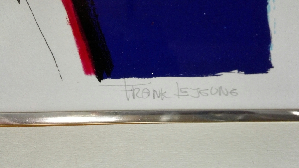 Frank Lejeune, zeefdruk op papier in lijst, Titel: "first visit les Roses" kopen? Bied vanaf 75!