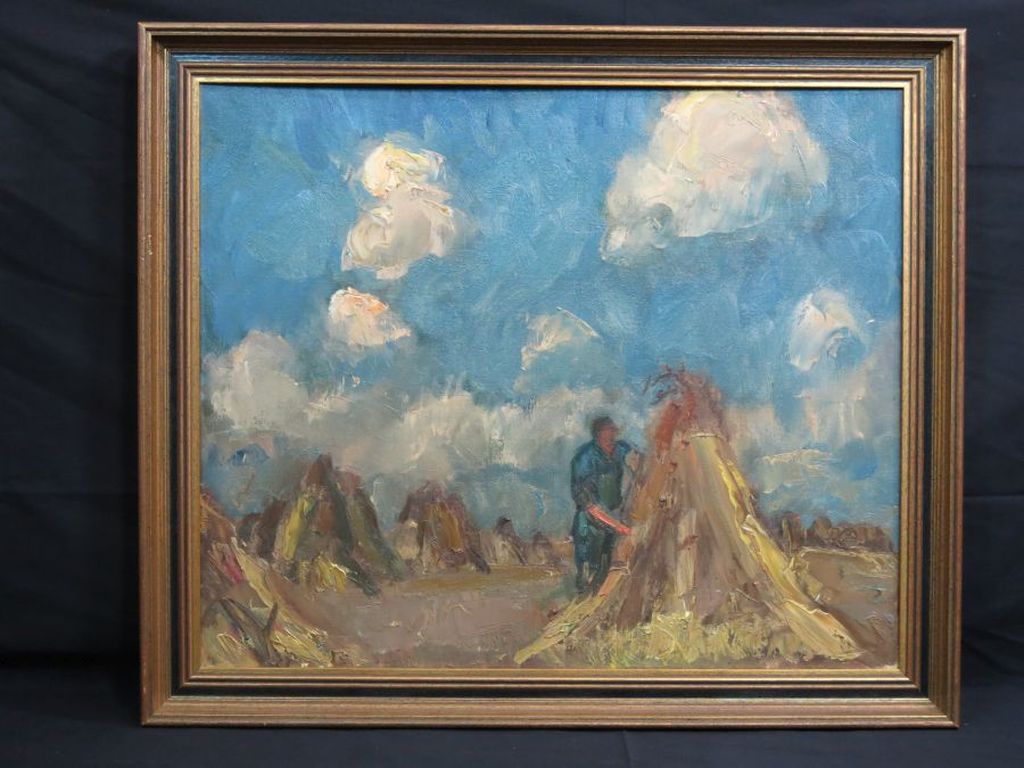 Piet van Wijngaerdt: Olieverf op doek, Rietschoven - Ingelijst kopen? Bied vanaf 500!