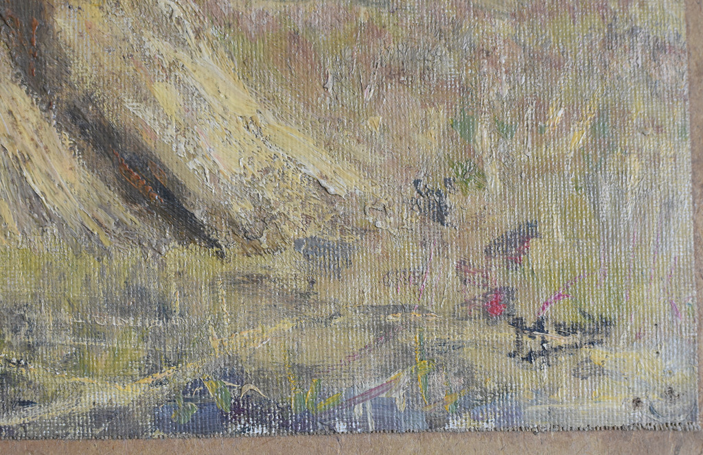 Johannes Abraham Mondt - Johannes Abraham Mondt # KORENSCHOVEN # , olieverf op doek, ca. 1910, gesigneerd kopen? Bied vanaf 225!