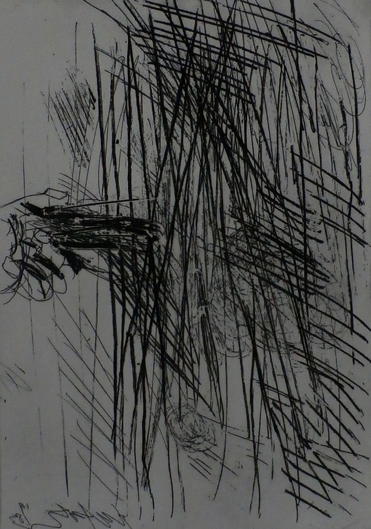 Ger Lataster - abstracte ets - 1983 verkocht voor € 65!