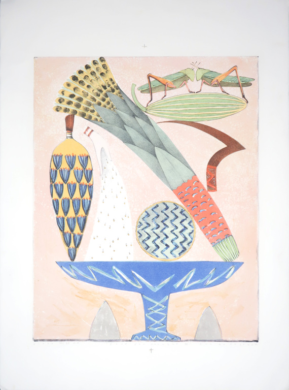 Lon Buttstedt: Kleurenlitho, Food for thought III kopen? Bied vanaf 35!