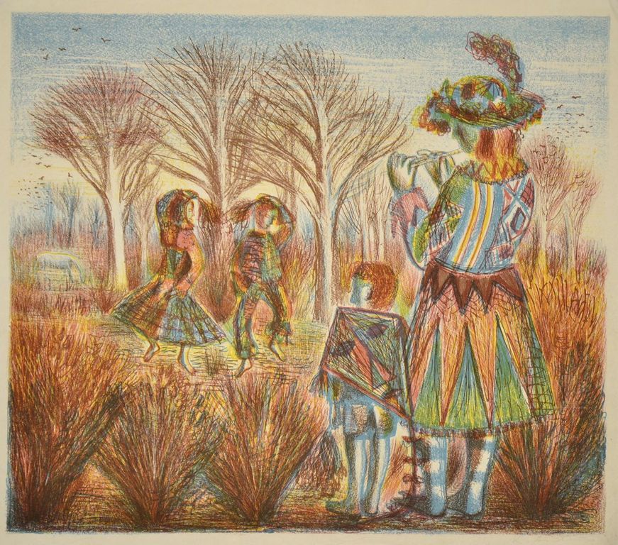 Kees Andrea: Litho. Fluitspeler kopen? Bied vanaf 35!