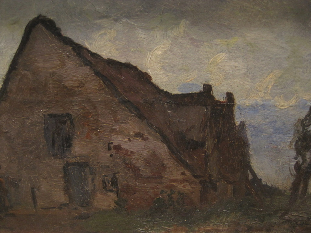 Stemmig antiek olieverf "Boerderij bij Hoogeveen" gesigneerd Jan Kagie 1885-1971 kopen? Bied vanaf 1!