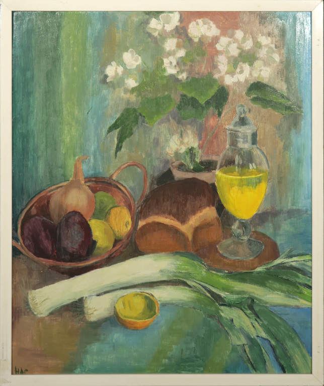 Onbekende kunstenaar: Acryl op board, Stilleven - Ingelijst kopen? Bied vanaf 1!