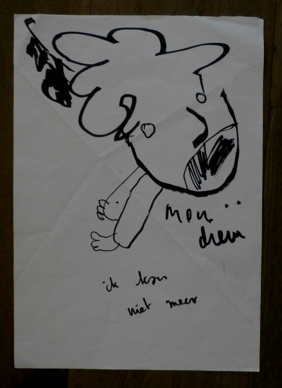 Herman Brood - tekening: Mon Dieux ik kan niet meer kopen? Bied vanaf 1!