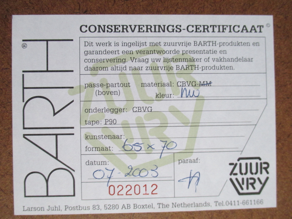 Henriëtte Boerendans, ingelijste houtsnede "Het Arsenaal" Barth-lijst kopen? Bied vanaf 50!