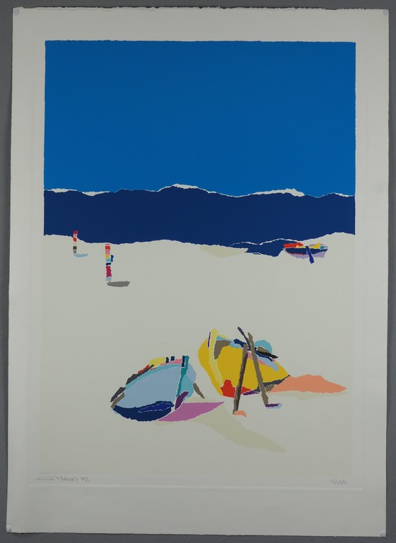 Gerard 't Hart: zeefdruk, zonder titel kopen? Bied vanaf 25!