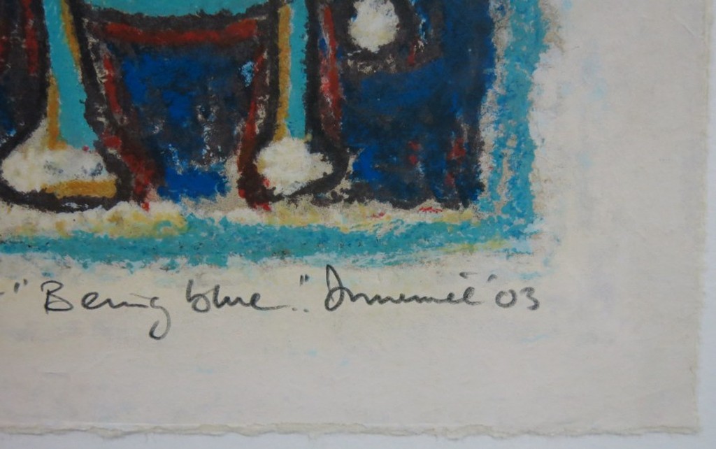 Hans Innemee: Litho, Being blue - Ingelijst kopen? Bied vanaf 50!