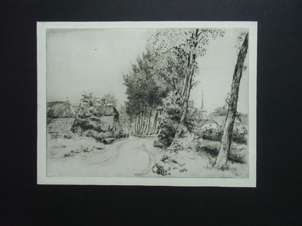 DORPSGEZICHT  //  ETS VAN RIEKELE PRINS (1905-1954) kopen? Bied vanaf 1!