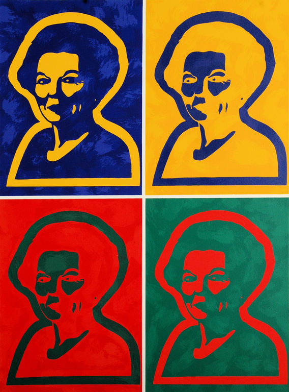 Marike Bok - Beatrix in Quatro - Gesigneerde zeefdruk - E/A - 1998 kopen? Bied vanaf 35!