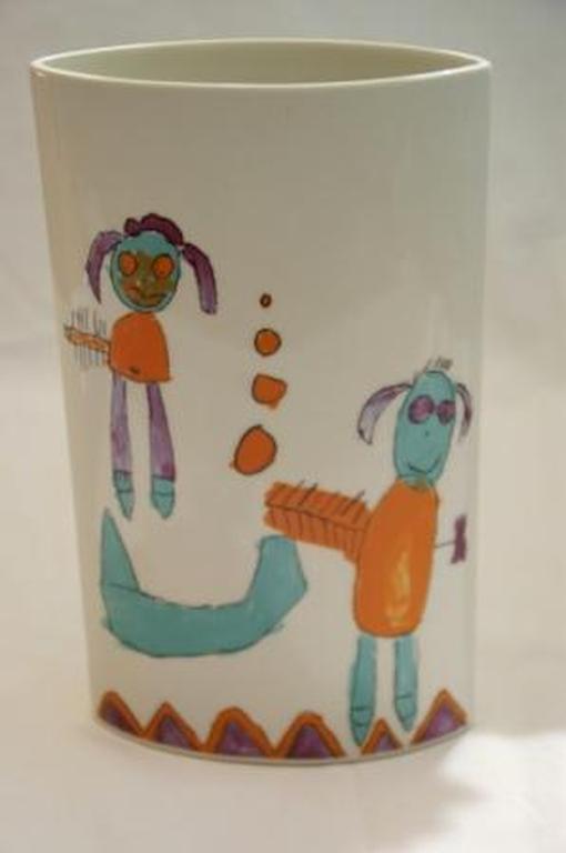 Schoonhoven Keramiek, ovale kleurige vaas via MVO-project Abron kopen? Bied vanaf 10!