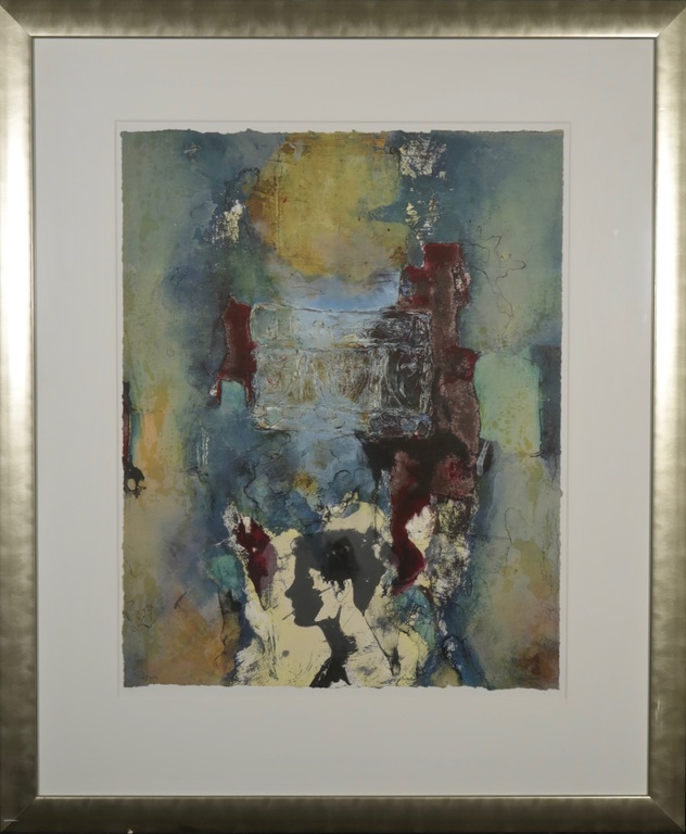 Hans Vanhorck: Litho, Zonder titel - Ingelijst (Groot) verkocht voor € 80!