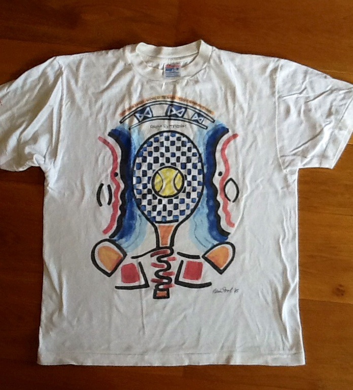 REIN DOOL , BEDRUKT t-shirt ABN/AMRO TENNISTOERNOOI kopen? Bied vanaf 1!