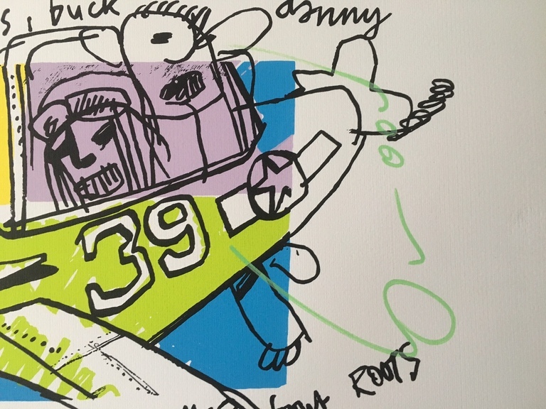 Originele zeefdruk van Herman Brood - Biggles Buck. Met het HBM certificaat. kopen? Bied vanaf 150!