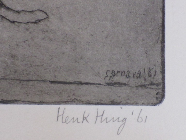 Henk Huig, Maskerade Carnaval, Ets kopen? Bied vanaf 50!