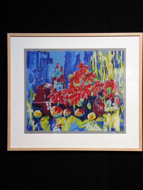 Ad van Hassel, zeefdruk in houten lijst kopen? Bied vanaf 25!