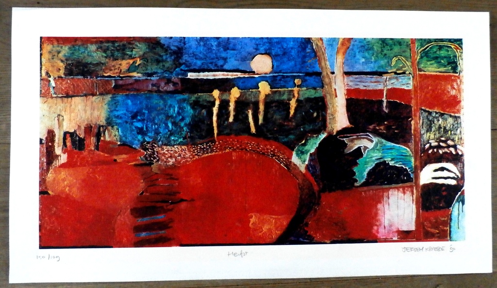 Jeroen Krabbe - litho: herfst - 1990 kopen? Bied vanaf 100!