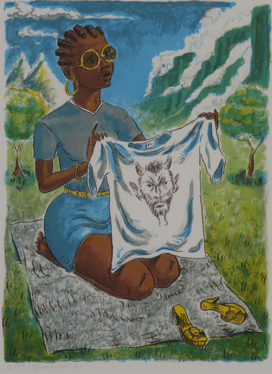 Frans Franciscus: Litho, Veronica in Kaapstad - Ingelijst kopen? Bied vanaf 1!